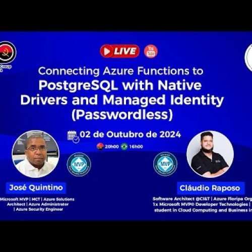 Connecting Azure Functions to PostgreSQL with Native Drivers and Managed Identity.